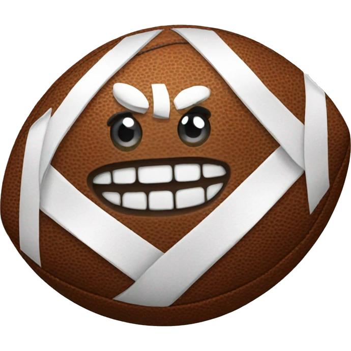 football with a bow around it  emoji