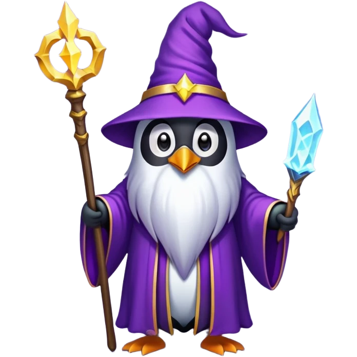 Penguin Wizard emoji