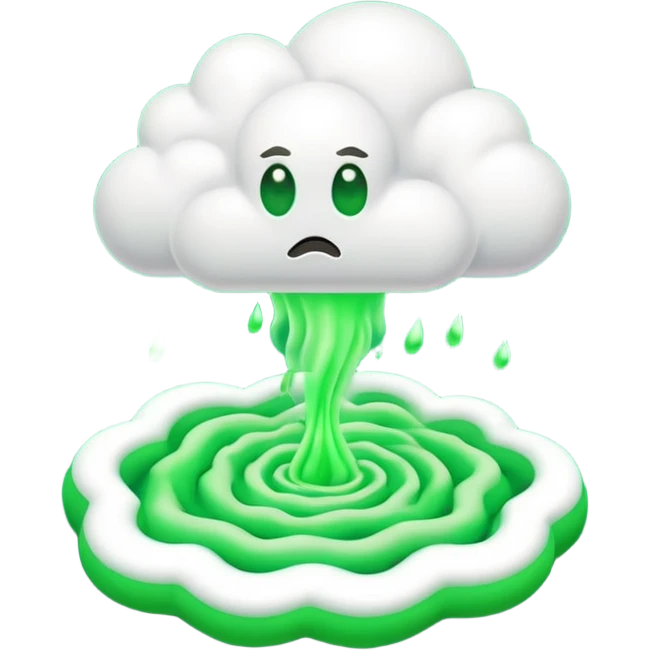 poisonous gas, isometric emoji