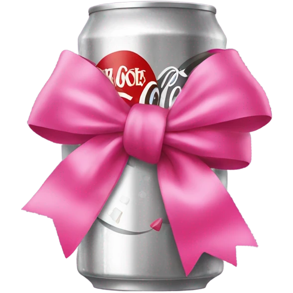 Diet Coke pink bow emoji