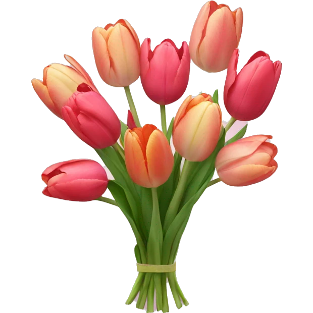 Bouquet of tulip emoji
