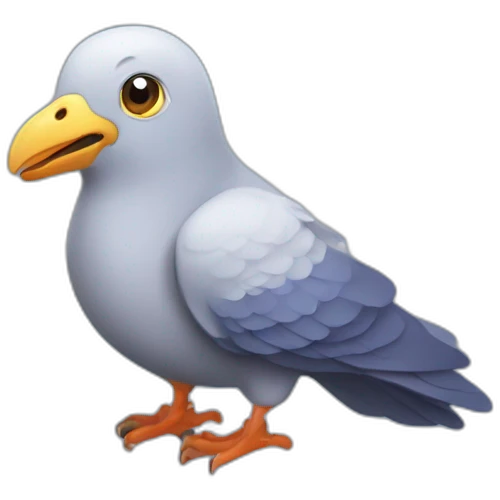 Carrier pigeon with navi emoji