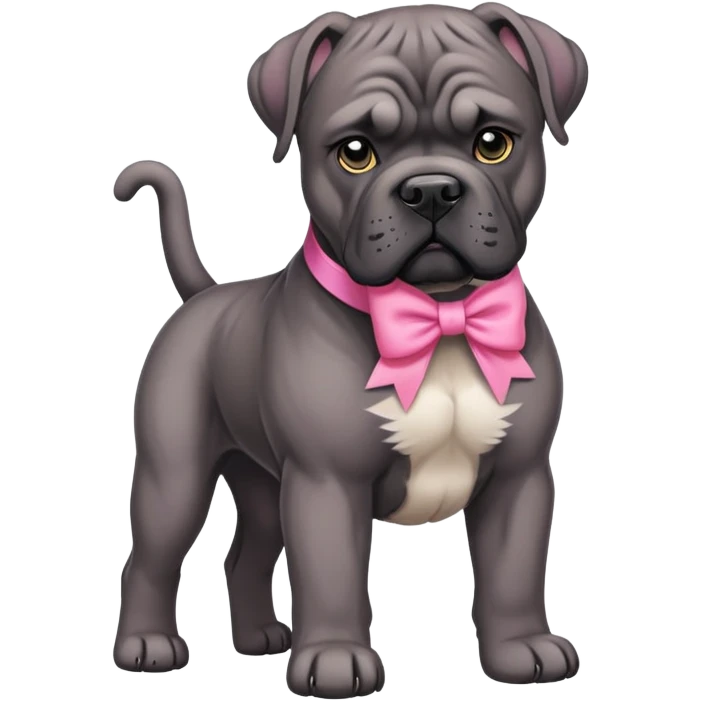 cane corso pink bow emoji