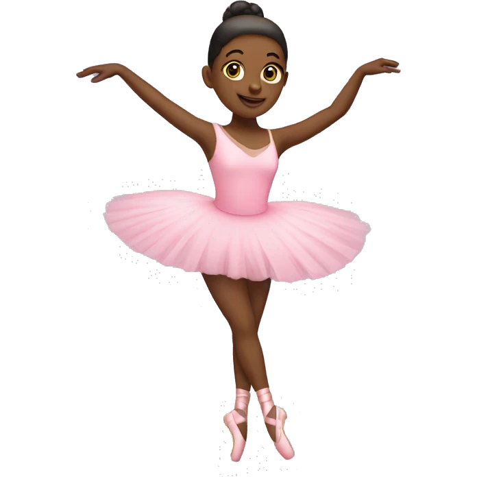 Pink ballet dancer emoji