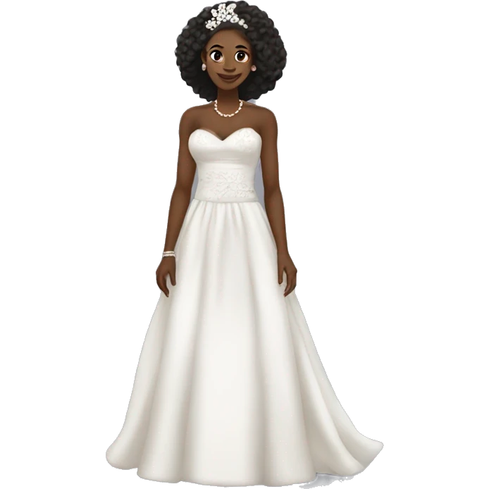 nigeria wedding full body  cartoon african wif o te left  emoji