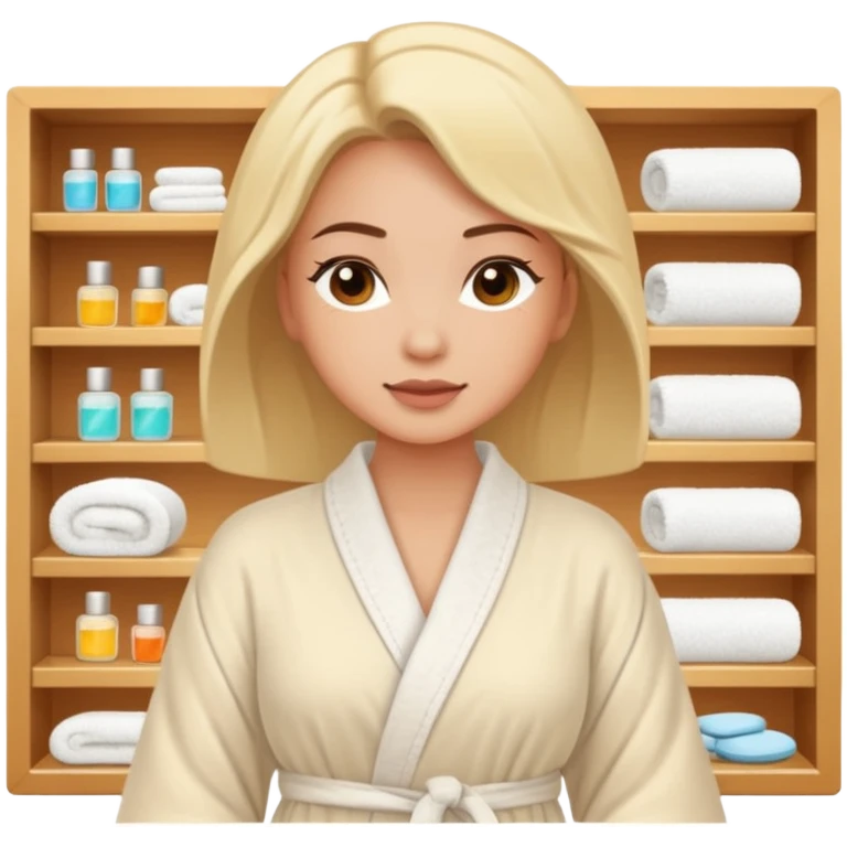 у девушки спа день в студии массажа emoji