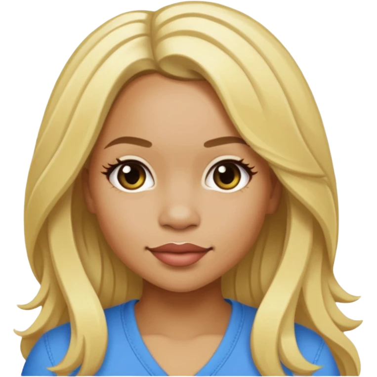 Tameka "Tiny" Cottle with blonde long hair emoji