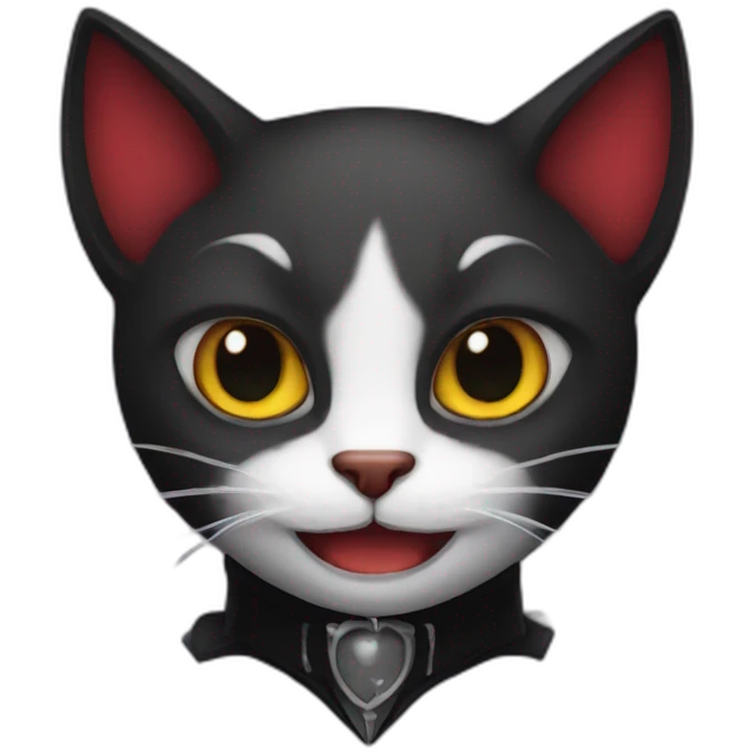 Vampire cat emoji