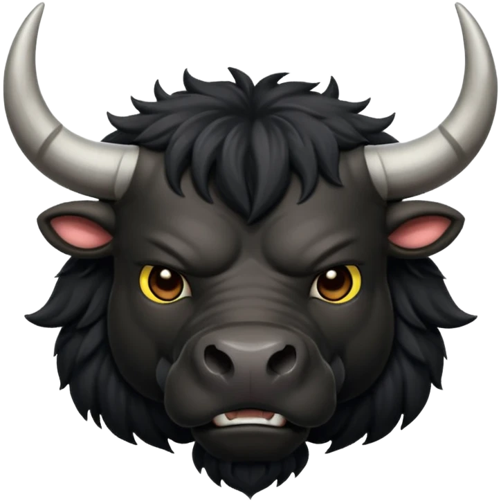 Black bull emoji
