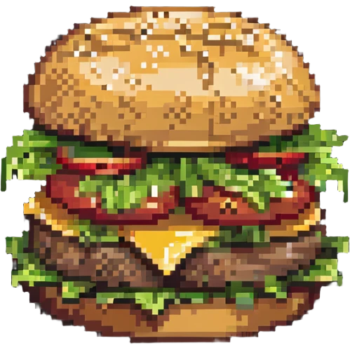 cheeseburger with lettuce and tomato emoji