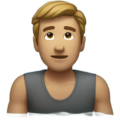 Chill guy under the water  emoji