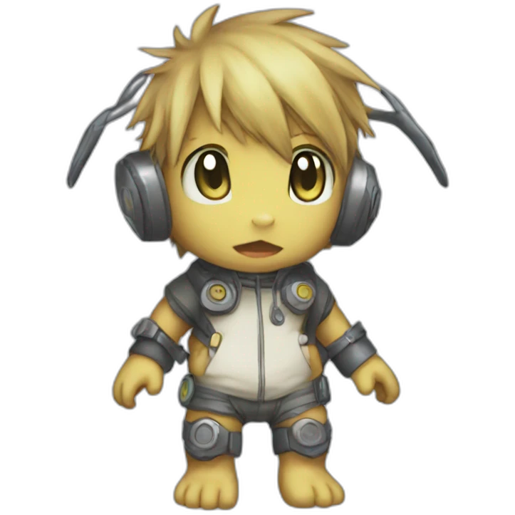 baby Digimon creature full body emoji