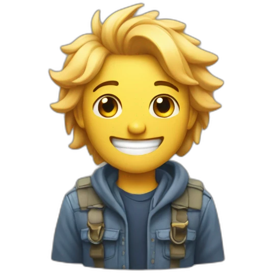 Sourire soulagement fierté emoji