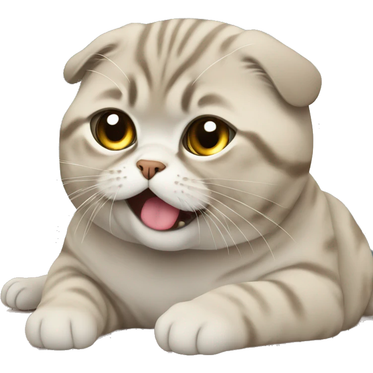 scottish fold drunk emoji