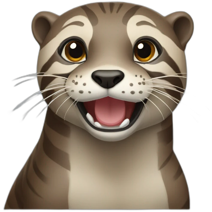 Loutre tigre emoji