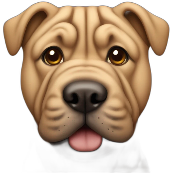 sharpei dog emoji