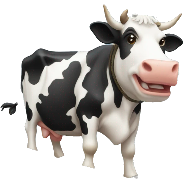 A cow on a boat emoji