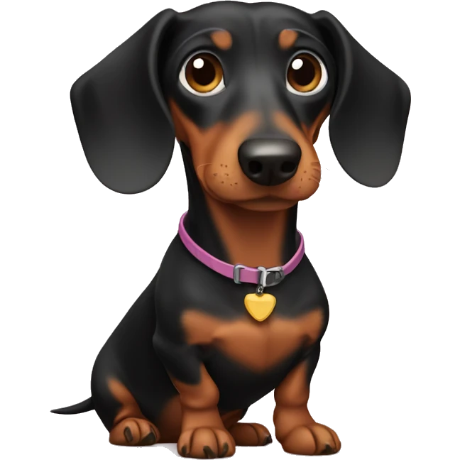dachshund in arms emoji