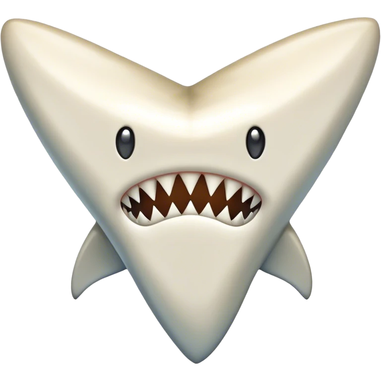 Shark tooth emoji