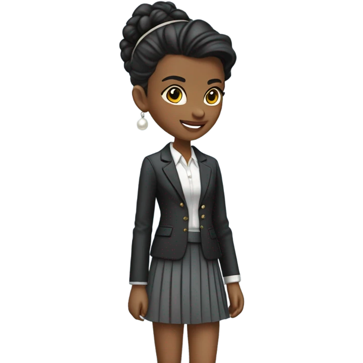 ￼ preppy girl emoji
