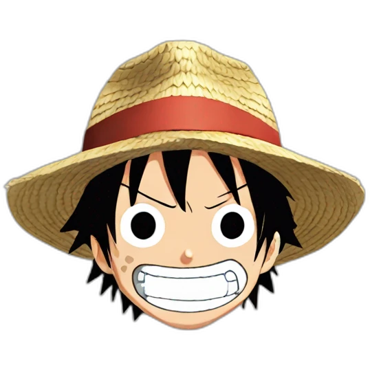 Monkey d luffy one Piece emoji