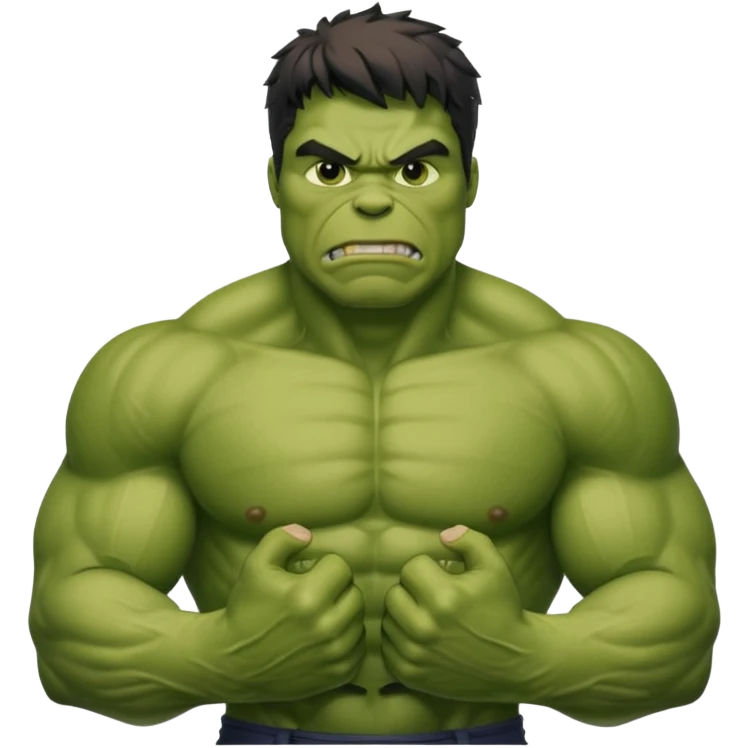 hulk stroking his cock emoji
