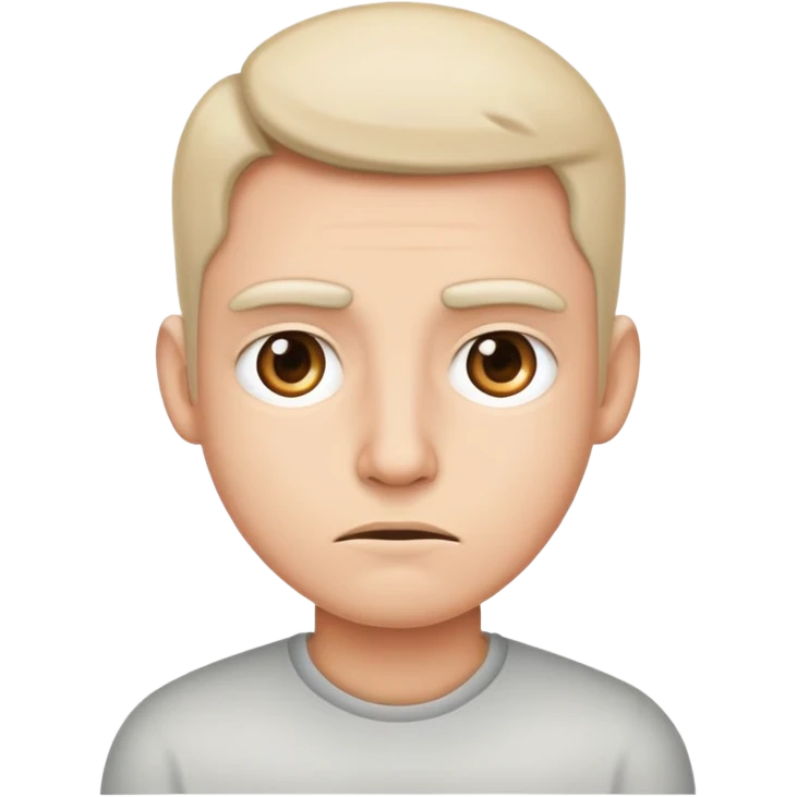 not very satisfied human face emoji