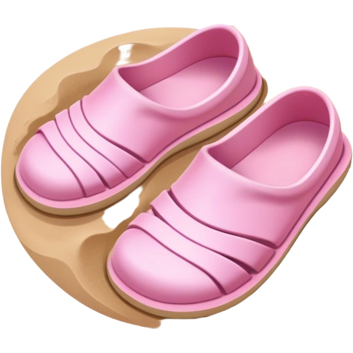 soft pink beach shoes emoji