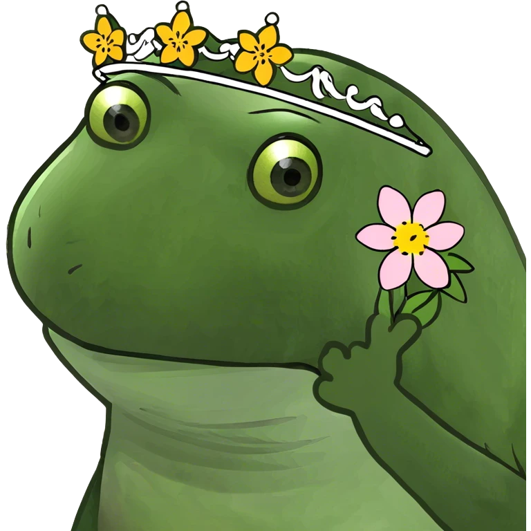 Gem with flower inside emoji