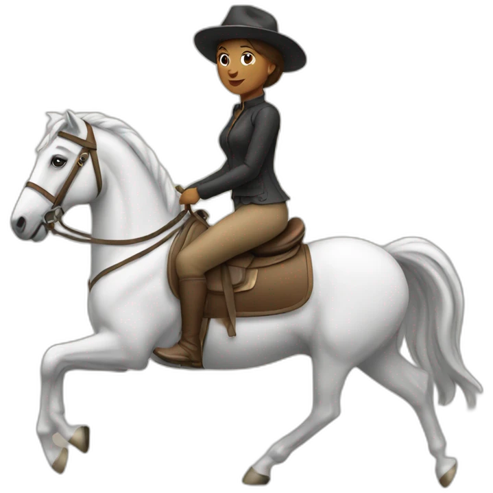 Woman on horse emoji