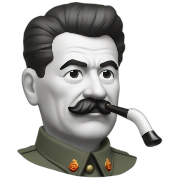 Stalin smoking pipe emoji