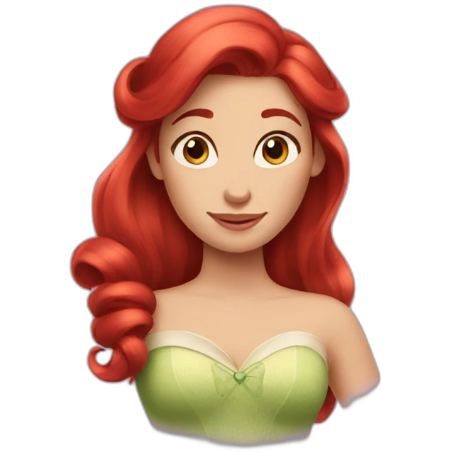 disney princess red hair emoji