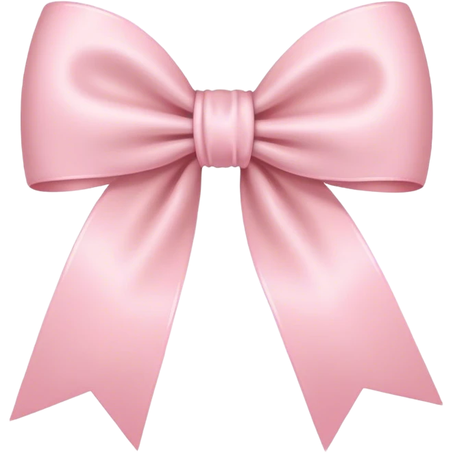 light pink bow on light pink bow emoji