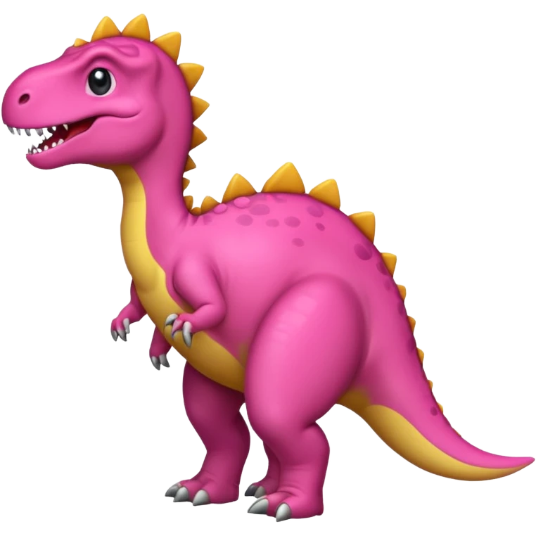 Crea un emoji de un dinosaurio de color rosa, que sea como este 🦖 emoji