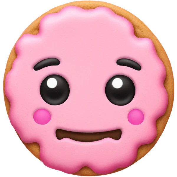 pink cookie emoji