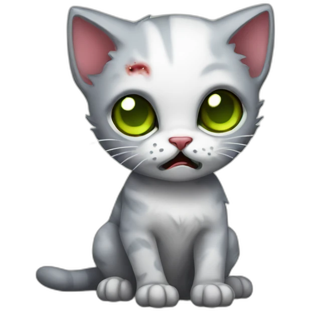 zombie kitten emoji