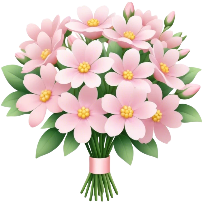 pale pink flower bouquet  emoji