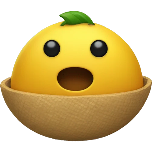 Una concha con una flecha amarilla  emoji