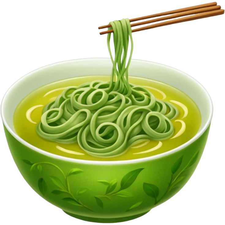 green tea noodle emoji