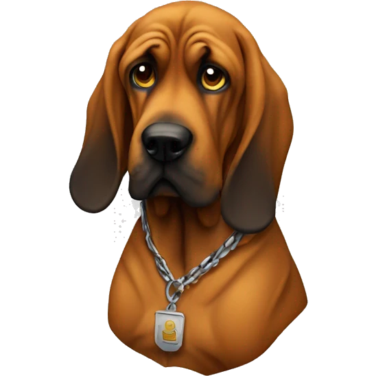 Gangster bloodhound emoji