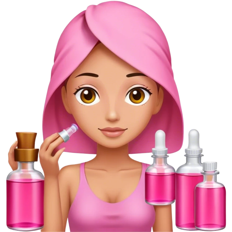 Essential oil spa pink emoji