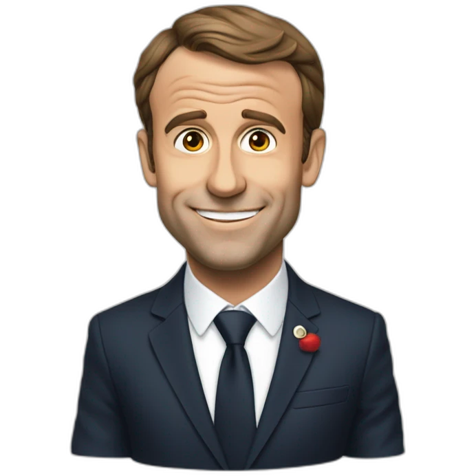 Macron qui fait ses besoins emoji