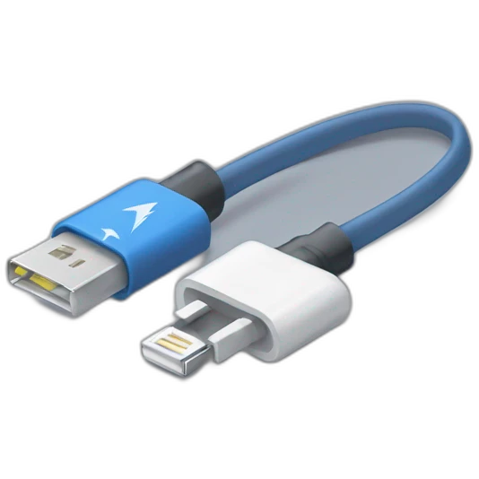 Broken lightning cable emoji