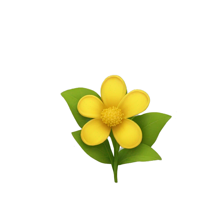 Yellow flower emoji