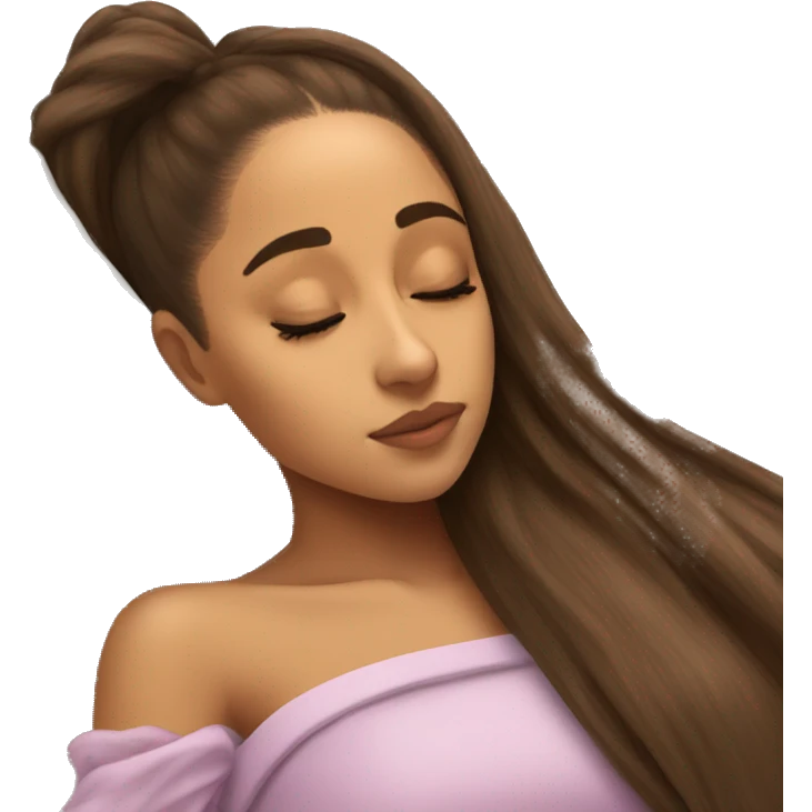 Ariana Grande sleeping emoji