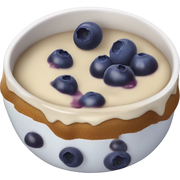 Blueberry pudding emoji