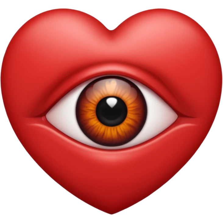 heart with a dark eye emoji