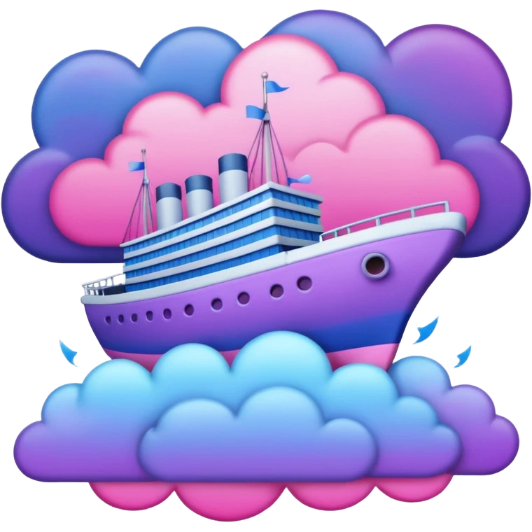 sinking ship in figma colours emoji