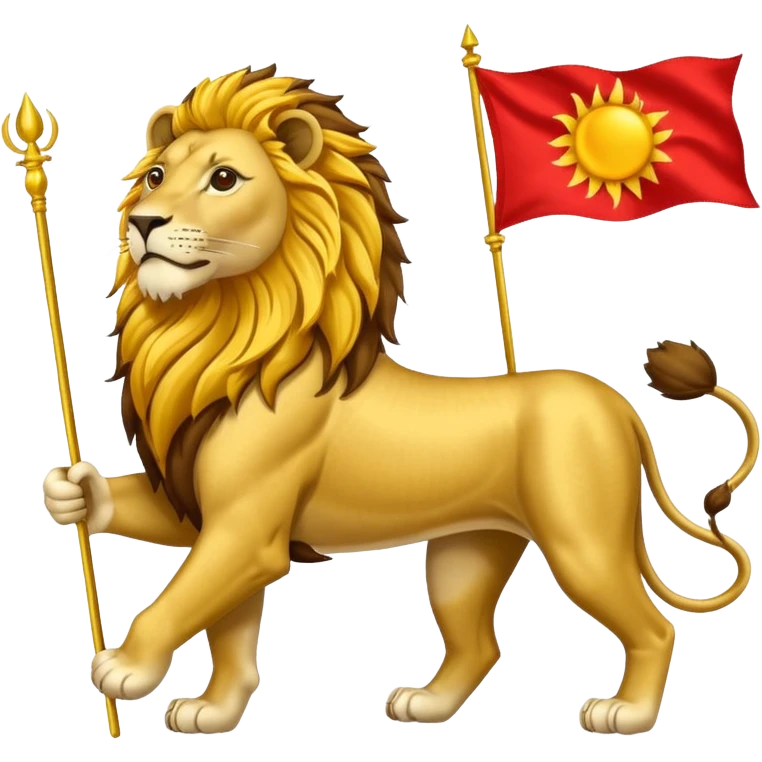 پرچم شیر و خورشید ایران emoji
