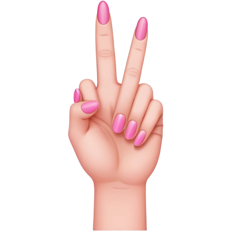pink middle finger emoji